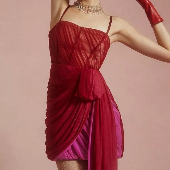 NWT By Anthropologie Structured Tulle Dress - Picture 1 of 10